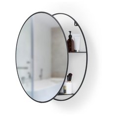 Зеркало настенное Cirko D50 см чёрное Umbra
