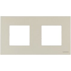Рамка 2п ABB2CLA227200N1902 Zenit, латунь