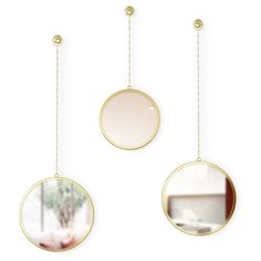 Зеркала декоративные Umbra Dima круглые латунь