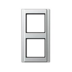 Рамка 2-постовая Jung A 500 алюминий A582AL