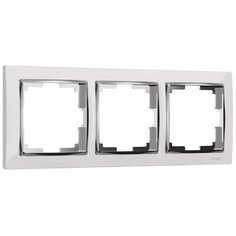 Рамка на 3 поста Werkel Snabb белый/хром W0031901 4690389160813