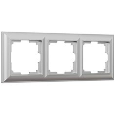 Рамка на 3 поста Werkel Fiore серебряный W0032206 4690389160394