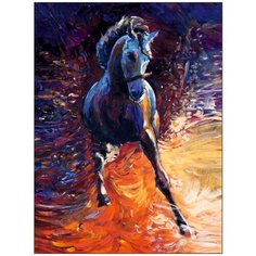 Картина на исскуственном холсте Woozzee Конь PKA-078-283717