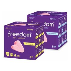Тампоны женские гигиенические Freedom Mini 3 шт + Normal 3 шт