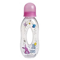Canpol Babies Бутылочка тритановая с отверстием 250 мл, с 6 месяцев, розовый