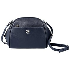 Сумка кросс-боди Afina, натуральная кожа, синий