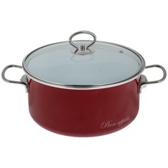 Кастрюля Vitross Bon Appetit, 5 л, вишневый