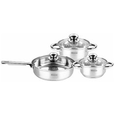 Набор посуды MercuryHaus MC-7012 6 пр. серебристый