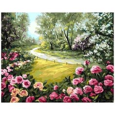 Картина по номерам "Розы у дороги", 40x50 см ВанГогВоМне