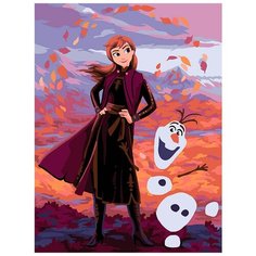 Картина по номерам Фрея "Анна и Олаф", 30x40 см