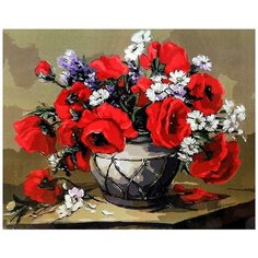 Картина по номерам Paintboy "Чарующие маки", 40x50 см