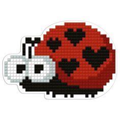 Алмазная мозаика магнит "Божья коровка", 8,5x6 см ФРЕЯ