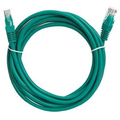 Патч-корд литой AOPEN UTP категория 5 е, зеленый, 3 м.