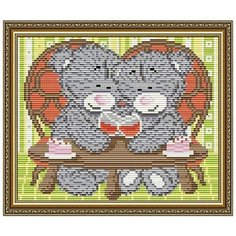 Алмазная вышивка Арт Соло "Мишка на свидании", 24,6x20 Art Solo