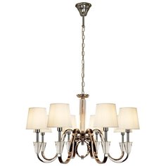 Подвесная люстра iLamp Alesti P2424-8 Nickel