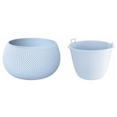 Горшок Prosperplast Напольный Splofy Bowl DKSP370 37 х 21.8 см голубой