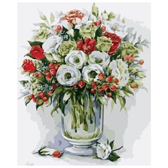 Картина по номерам "Букет с красными ягодами", 40x50 см Цветной