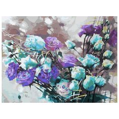 Картина по номерам "Ноктюрн с розами", 30x40 см Белоснежка