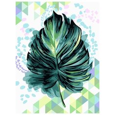 Картина по номерам "Экзотический лист", 30x40 см ФРЕЯ