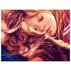 Картина по номерам "Пушистых снов!", 30x40 см ФРЕЯ