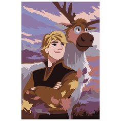 Картина по номерам "Кристофф и Свен", 20x30 см ФРЕЯ