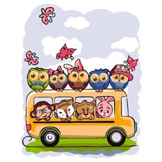 Картина по номерам "Снова в школу!", 30x40 см ФРЕЯ