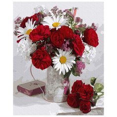 Картина по номерам Paintboy "Букет с ромашками", 40x50 см