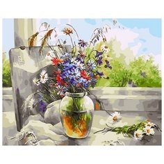 Картина по номерам Paintboy "Букет полевых цветов", 40x50 см
