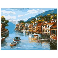 Картина по номерам Paintboy "Голубая бухта", 40x50 см