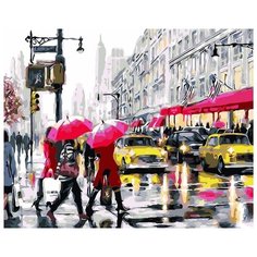 Картина по номерам Paintboy "Мэйн-Стрит, Нью-Йорк", 40x50 см