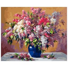 Картина по номерам Paintboy "Ваза с сиренью", 40x50 см