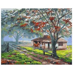 Картина по номерам Paintboy "Лошадь на ферме", 40x50 см