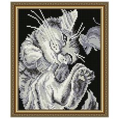 Алмазная вышивка Арт Соло "Тише, мыши!", 24,6x20 Art Solo