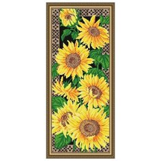 Алмазная вышивка Арт Соло "Подсолнухи", 60,5x24,5 Art Solo