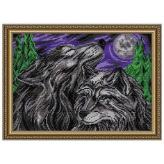 Алмазная вышивка Арт Соло "Пара волков", 41x28,5 Art Solo