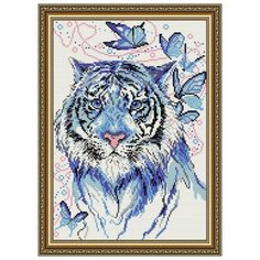 Алмазная вышивка Арт Соло "Тигр синий", 41x28,5 Art Solo