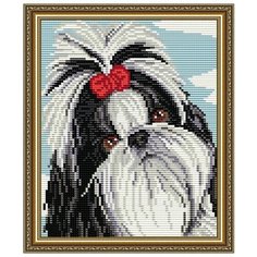 Алмазная вышивка Арт Соло "Ши-тцу", 24,6x20 Art Solo