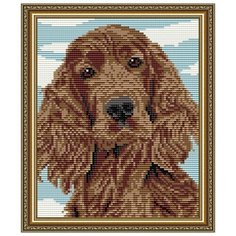 Алмазная вышивка Арт Соло "Ирландский сеттер", 24,6x20 Art Solo