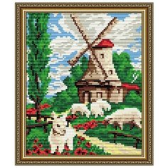 Алмазная вышивка Арт Соло "Мельница", 24,6x20 Art Solo