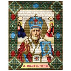 Алмазная вышивка Арт Соло "Святой Николай Чудотворец", 24,6x20 Art Solo