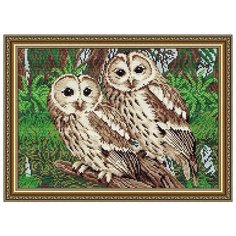 Алмазная вышивка Арт Соло "Совы", 41x28,5 Art Solo