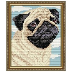 Алмазная вышивка Арт Соло "Мопс", 24,6x20 Art Solo