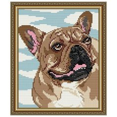 Алмазная вышивка Арт Соло "Французский бульдог", 24,6x20 Art Solo