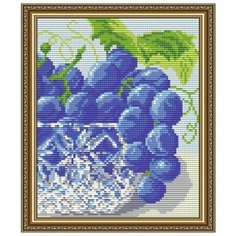 Алмазная вышивка Арт Соло "В хрустале. Виноград. Диптих 2", 24,6x20 Art Solo