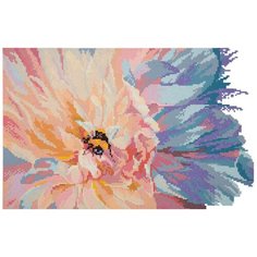Алмазная мозаика "Шмель на пионе", 25х40 см ФРЕЯ