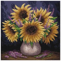 Алмазная мозаика "Подслонечное настроение", 38x38 см Brilliart