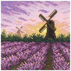 Алмазная мозаика "Очарование Прованса", 20x20 см Brilliart