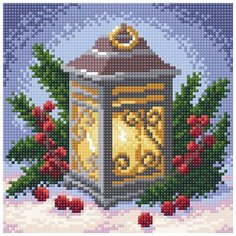 Алмазная мозаика "Огонь надежды", 20x20 см Brilliart