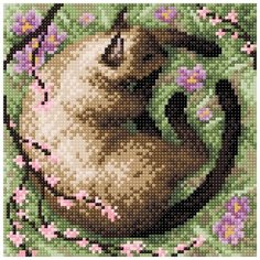 Алмазная мозаика "В тени сакуры", 20x20 см Brilliart