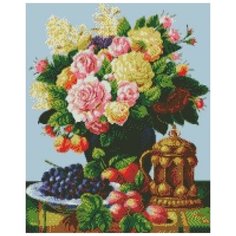 Алмазная мозаика "Роскошь букета", 40x50 см Империя Бисера